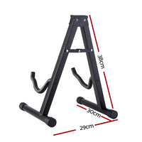 Thumbnail for ALPHA Folding Acoustic Guitar Stand Bass Floor Rack Holder Accessories Pack