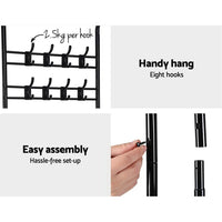 Thumbnail for Artiss Clothes Rack Coat Stand Garment Portable Hanger Airer Organiser Shoe Storage Metal Black