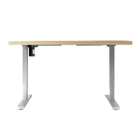 Thumbnail for Artiss Electric Standing Desk Motorised Sit Stand Desks Table White Oak 140cm