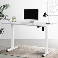 Thumbnail for Artiss Electric Standing Desk Motorised Adjustable Sit Stand Desks White