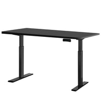 Thumbnail for Artiss Standing Desk Electric Height Adjustable Sit Stand Desks Table Black