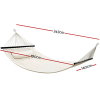 Thumbnail for Gardeon Swing Double Hammock Bed Cream