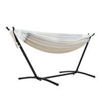 Thumbnail for Gardeon Camping Hammock With Stand Cotton Rope Lounge Hammocks Outdoor Swing Bed