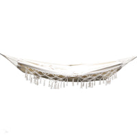 Thumbnail for Gardeon Hanging Tassel Hammock Swing Bed Cream