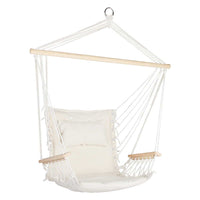 Thumbnail for Gardeon Hammock Hanging Swing Chair - Cream