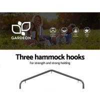 Thumbnail for Gardeon Outdoor Hammock Chair with Stand Hanging Hammock with Pillow Cream