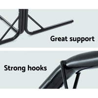 Thumbnail for Gardeon Double Hammock Chair Stand Steel Frame 2 Person Outdoor Heavy Duty 200KG