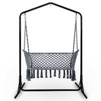 Thumbnail for Gardeon Outdoor Swing Hammock Chair with Stand Frame 2 Seater Bench Furniture