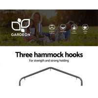 Thumbnail for Gardeon Outdoor Hammock Chair with Stand Tassel Hanging Rope Hammocks Grey