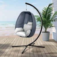 Thumbnail for Gardeon Outdoor Furniture Egg Hammock Hanging Swing Chair Pod Lounge Chairs