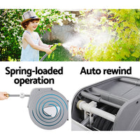 Thumbnail for 20M Retractable Water Hose Reel Garden Storage AutoRewind Spray Gun