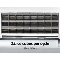 Thumbnail for DEVANTi 3.2L Portable Ice Cube Maker Cold Commercial Machine Stainless Steel