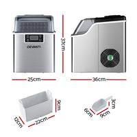 Thumbnail for Devanti Ice Maker Machine Commercial Portable Ice Cube Tray Countertop 3.2L