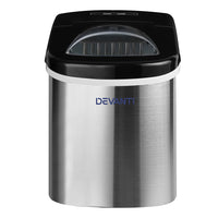 Thumbnail for Devanti 2.4L Stainless Steel Portable Ice Cube Maker