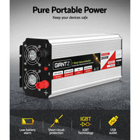 Thumbnail for Giantz Power Inverter 2000W or 4000W Pure Sine Wave 12V-240V Camping Boat Caravan