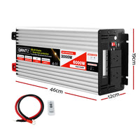 Thumbnail for Giantz Power Inverter 3000W or 6000W Pure Sine Wave 12V-240V Camping Boat Caravan