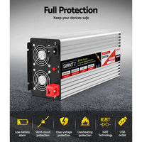 Thumbnail for Giantz Power Inverter 3000W or 6000W Pure Sine Wave 12V-240V Camping Boat Caravan