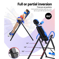 Thumbnail for Everfit Gravity Inversion Table Foldable Stretcher Inverter Home Gym Fitness