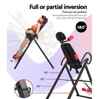 Thumbnail for Everfit Inversion Table Gravity Stretcher Inverter Foldable Home Fitness Gym