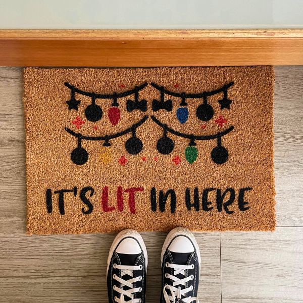 It's LIT in here doormat-1