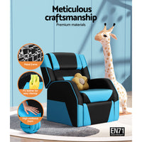 Thumbnail for Keezi Kids Recliner Chair PU Leather Gaming Sofa Lounge Couch Children Armchair