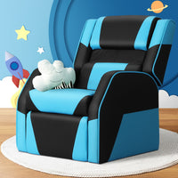 Thumbnail for Keezi Kids Recliner Chair PU Leather Gaming Sofa Lounge Couch Children Armchair