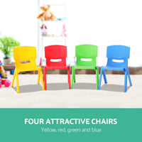 Thumbnail for Keezi Set of 4 Kids Play Chairs