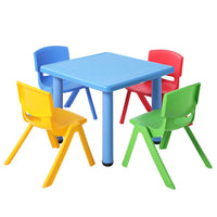 Thumbnail for Keezi 5 Piece Kids Table and Chair Set - Blue