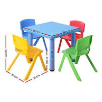 Thumbnail for Keezi 5 Piece Kids Table and Chair Set - Blue