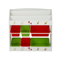 Thumbnail for Keezi Kids Bookshelf Toy Box Organiser Children 6 Bins Display Shelf Storage Box