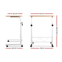 Thumbnail for Artiss Laptop Table Desk Portable - Light Wood