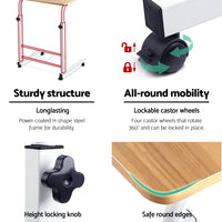 Thumbnail for Artiss Laptop Table Desk Portable - Light Wood