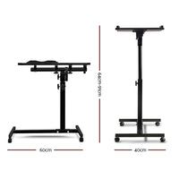 Thumbnail for Artiss Laptop Table Desk Adjustable Stand - Black