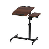 Thumbnail for Artiss Laptop Table Desk Adjustable Stand - Walnut