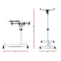 Thumbnail for Artiss Laptop Table Desk Adjustable Stand - White