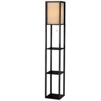 Thumbnail for Artiss Led Floor Lamp Shelf Vintage Wood Standing Light Reading Storage Bedroom