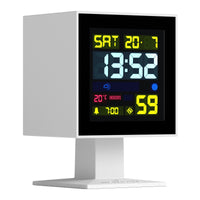 Thumbnail for Newgate Monolith Lcd Alarm Clock White-1