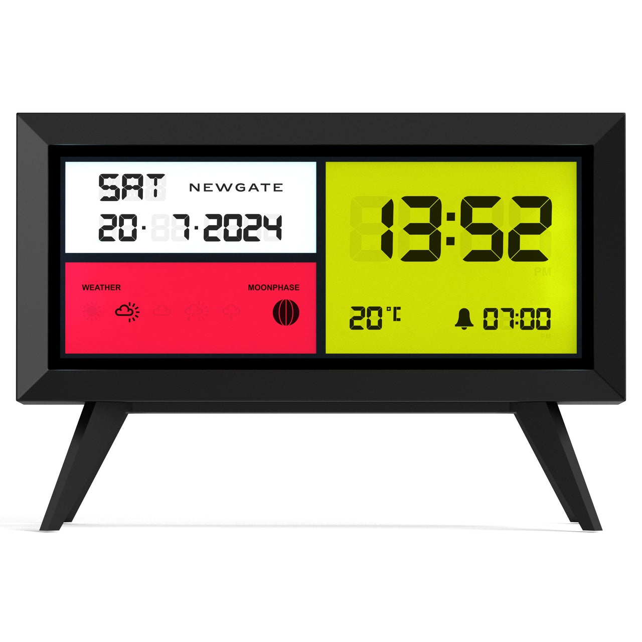 Newgate Spectronoma Lcd Alarm Clock Matte Black-0