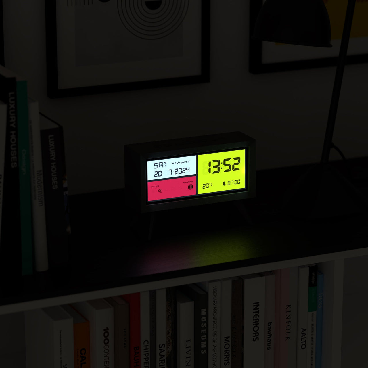 Newgate Spectronoma Lcd Alarm Clock Matte Black-5