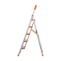 Thumbnail for Giantz 5 Step Ladder Multi-Purpose Folding Aluminium Light Weight Non Slip Platform