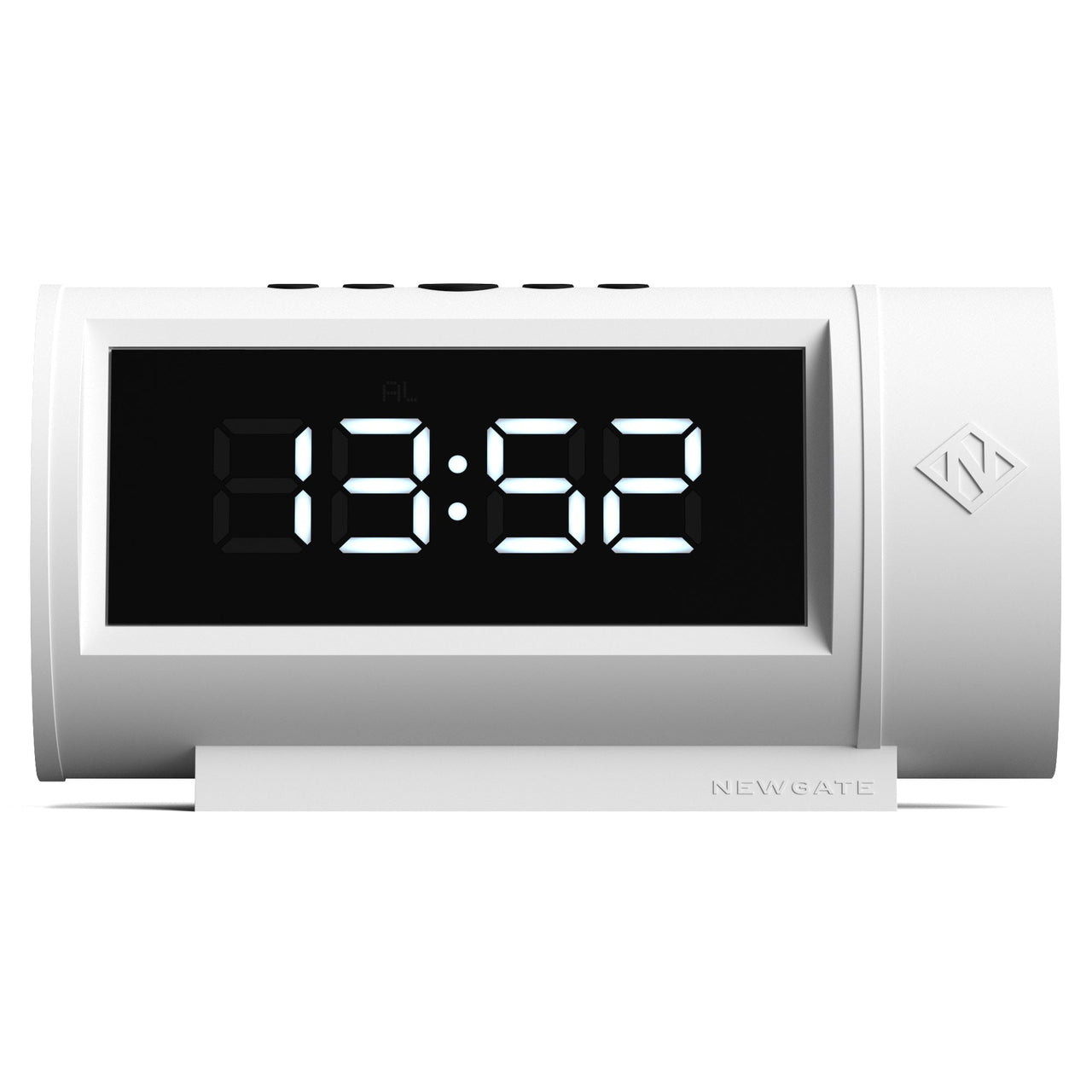 Newgate Pil Led Alarm Clock White-0