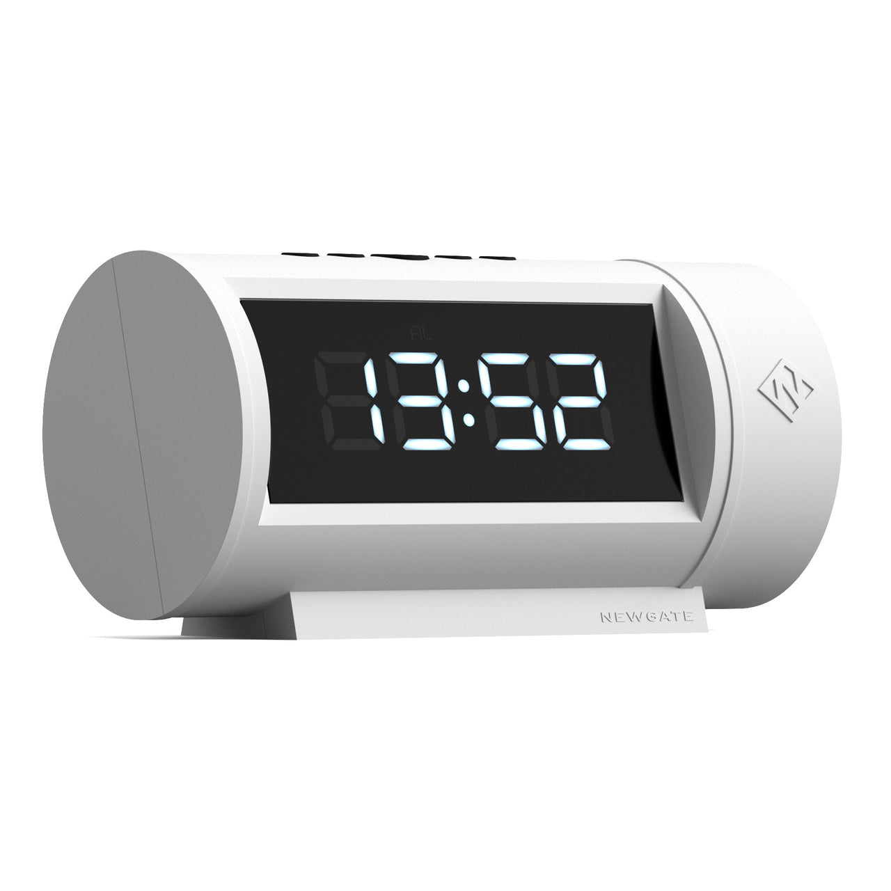 Newgate Pil Led Alarm Clock White-1