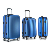 Thumbnail for Wanderlite 3pcs Luggage Set Travel Suitcase Storage Organiser TSA lock Blue