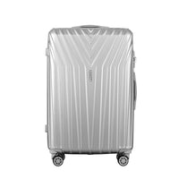 Thumbnail for Wanderlite 3pc Luggage 20'' 24'' 28'' Trolley Suitcase Sets Travel TSA Hard Case Lightweight Silver