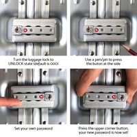 Thumbnail for Wanderlite 28'' Luggage Travel Suitcase Set TSA Hard Case Lightweight Aluminum