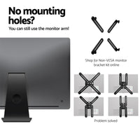 Thumbnail for Artiss Monitor Arm Stand Dual Black