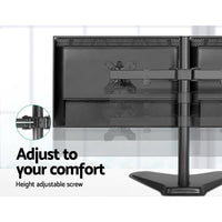 Thumbnail for Artiss Monitor Arm Stand Dual Black