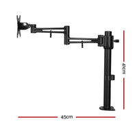 Thumbnail for Artiss Monitor Arm Mount Single Black