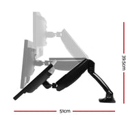 Thumbnail for Artiss Monitor Arm Mount Single Gas Black