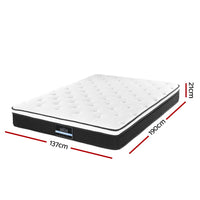 Thumbnail for Giselle Bedding Bonita Euro Top Bonnell Spring Mattress 21cm Thick Double